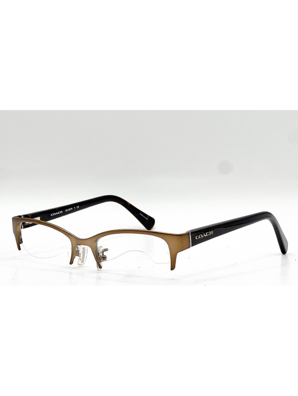 Coach Hc 5078 9231 Satin Sand/Dark Tortoise Authentic Eyeglasses 50-18-135